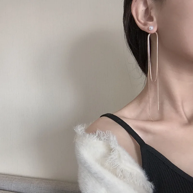 Timlee E271 новые темпераментные геометрические кисточки имитация жемчуга Стразы