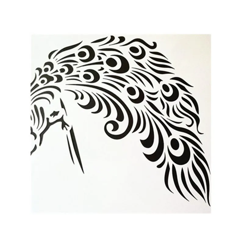 DIY живопись А4 Размер Павлин Дизайн многослойное искусство трафарет имплит для