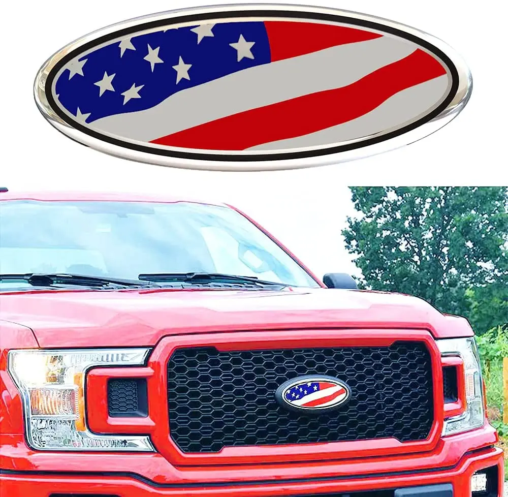Эмблема 9 дюймов для Ford F150 F250 наклейка с изображением флага Explorer Edge передняя