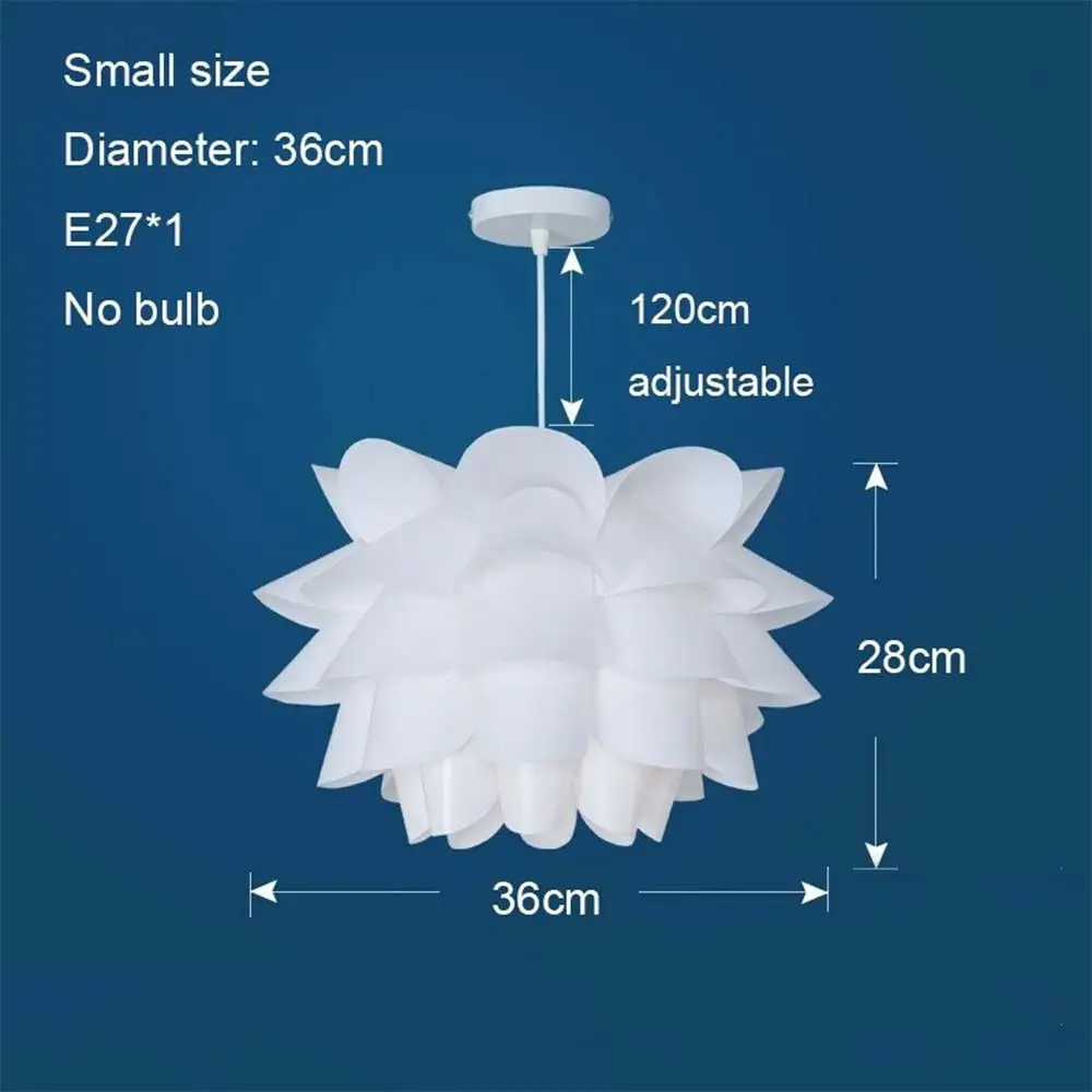 ПВХ DIY пазл светильник AC110-240V прочная Потолочная люстра с абажуром Лофт красивая в