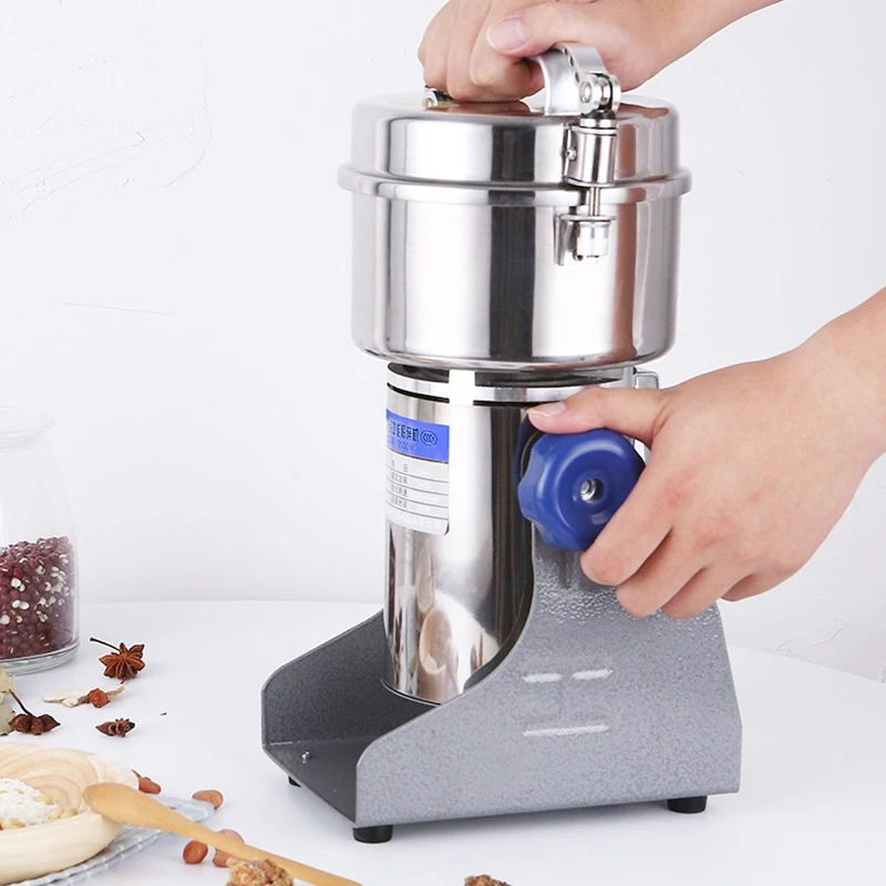 

800g Grain Mill Machine Electric Medicinal Superfine Powder Grinding Machine Wheat Flour Mixer Coffee Spices Dry Food Grinder