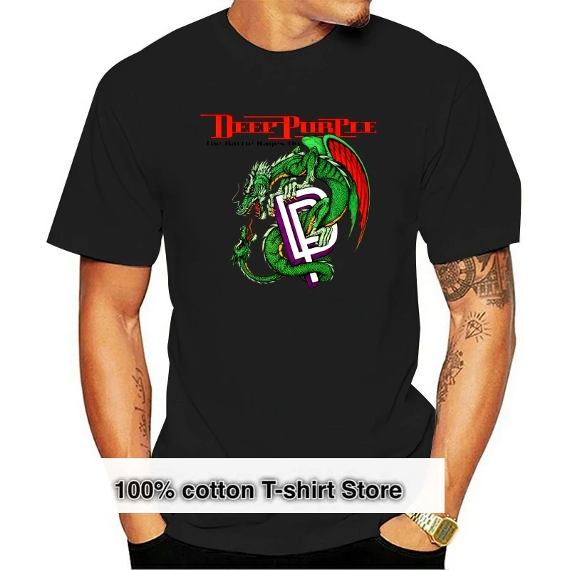 

Deep Purple - The Battle Rages On band natural t-shirt 100% cotton sizes S-3XL Fashion Summer Paried T shirts
