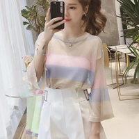 cheap wholesale 2021 spring summer new fashion casual woman t shirt lady beautiful nice women tops female sexy tops ay107