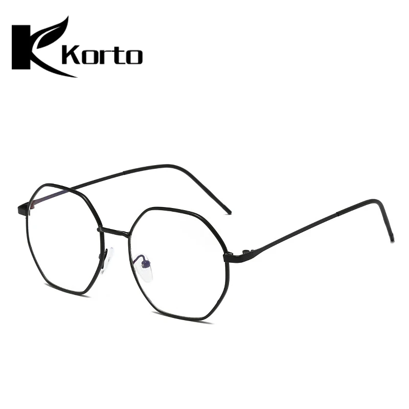 Полигоновый металлический анти синий светильник блокирующая оправа для очков