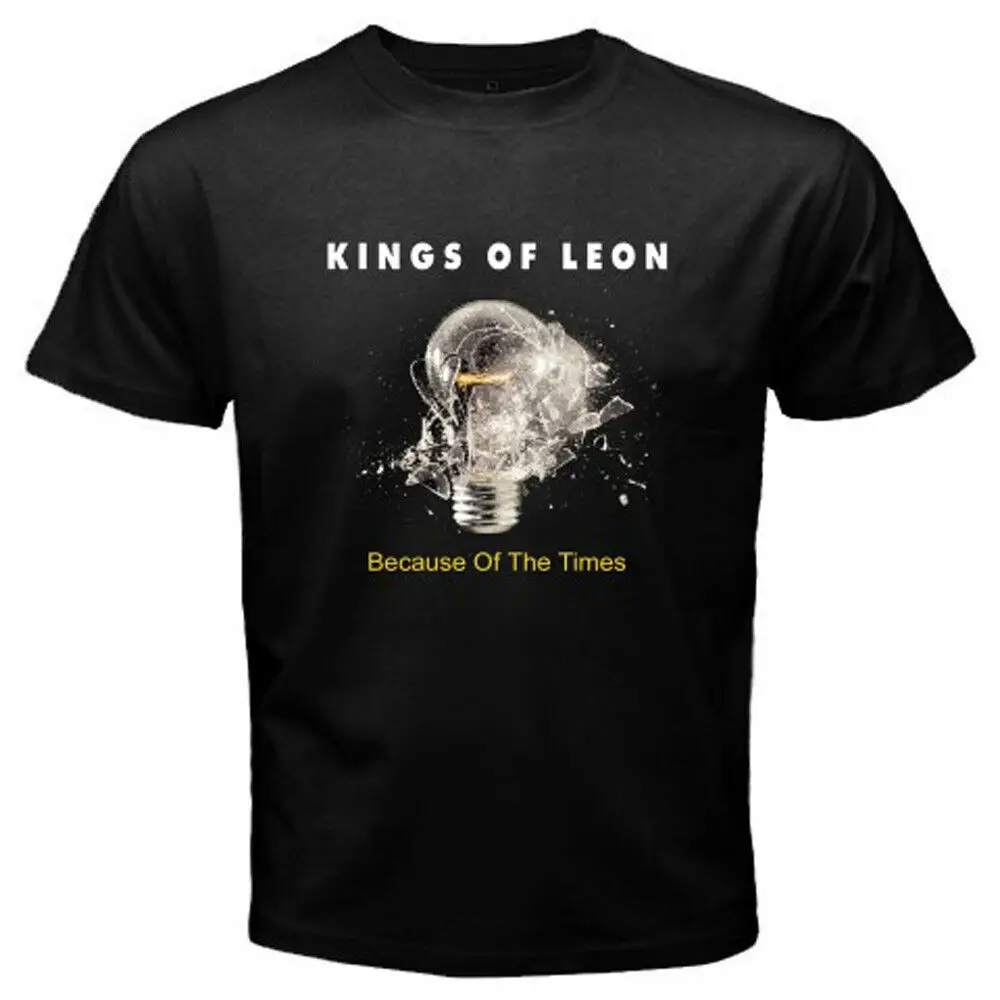 KINGS OF LEON из за Таймс рок музыки Мужская черная футболка Размер S 3XL|Мужские