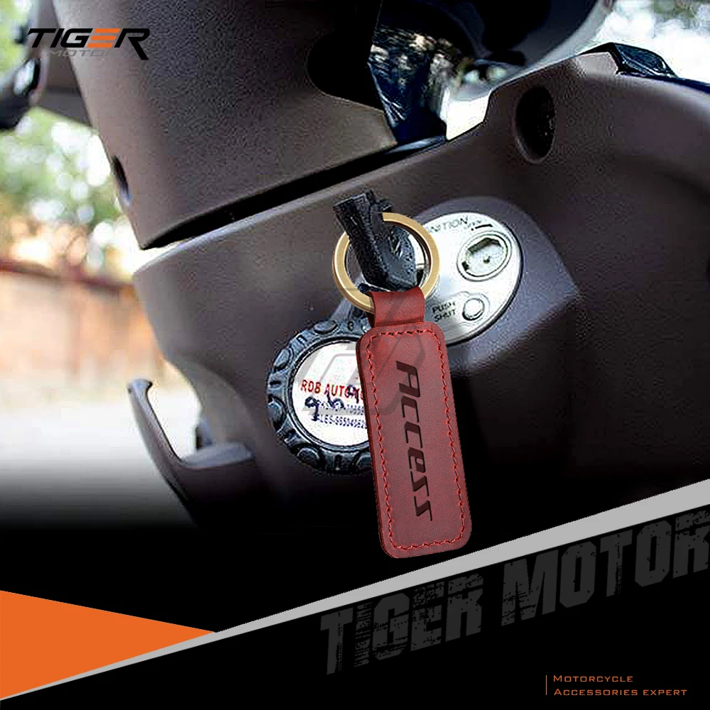 

Мотоцикл брелок из коровьей кожи кольцо для ключей чехол для Suzuki доступа 125