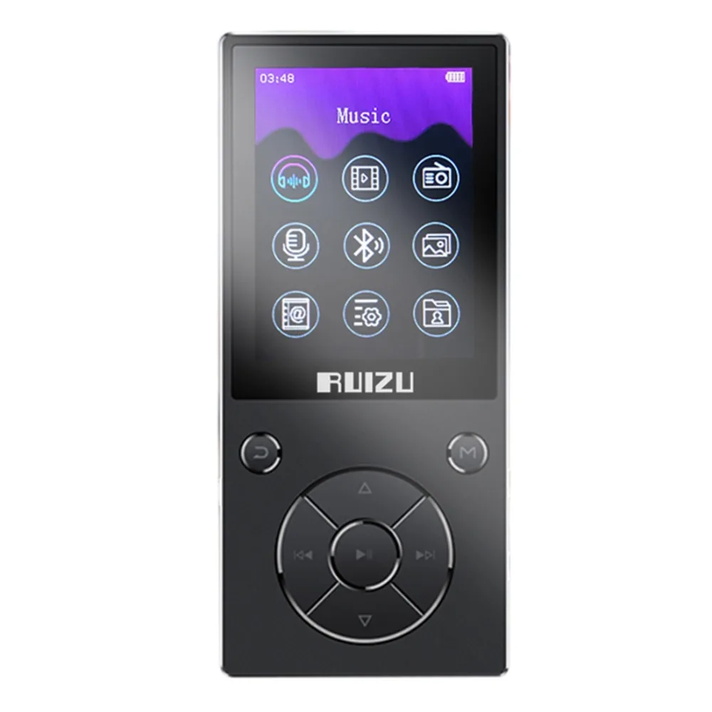 mp3-плеер с шагомером, Bluetooth 4,2, встроенный динамик, металлический плейер с fm-радио, поддержка SD карты до 128 ГБ