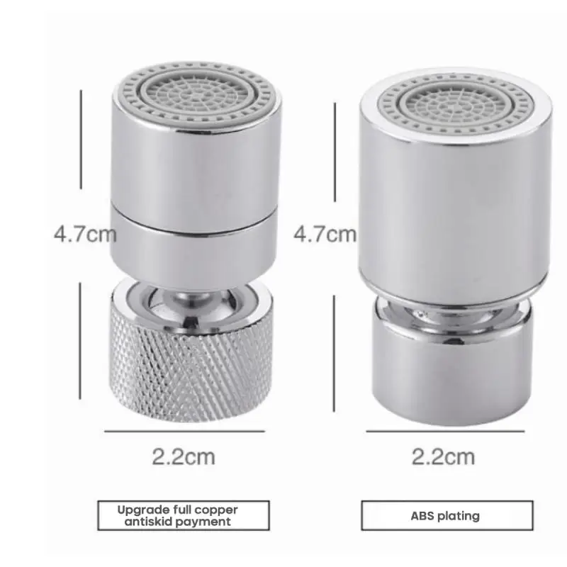 

Hot Sales Kitchen Faucet Bubbler Aerator Tap Nozzle 360-Degree Double Modes 2-Flow Splash-Proof Water Saving Filter Dropshipping