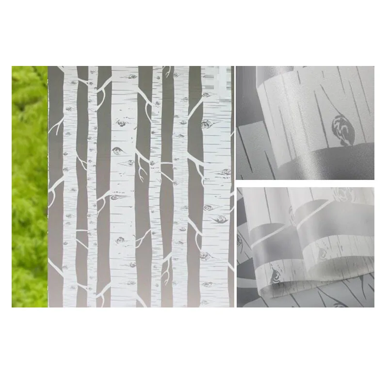 Оконная пленка наклейки на стекло окрашенное самоклеящееся декоративное белое