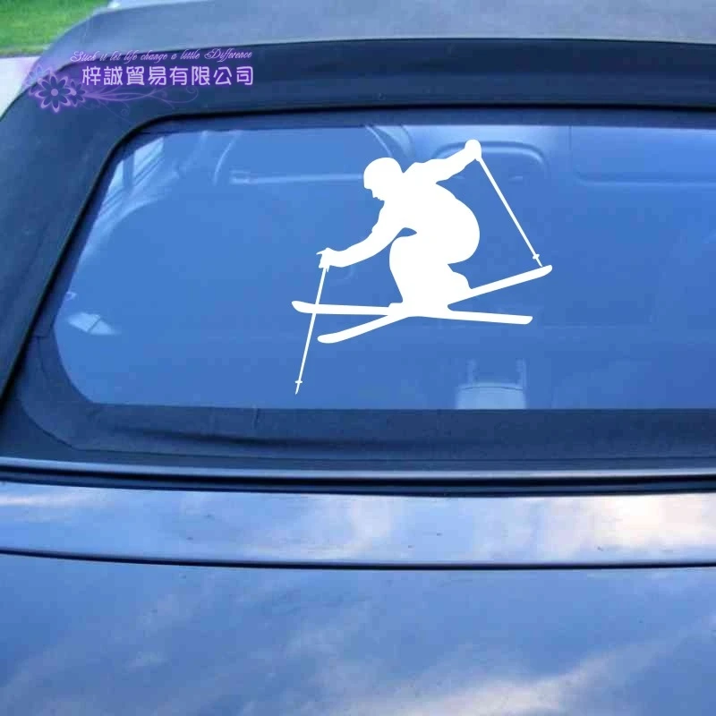 

Ski Sticker Decal Skiing Ice Sports Posters Vinyl Pegatina Wall Decals Decor Mural Car Skiing Decal
