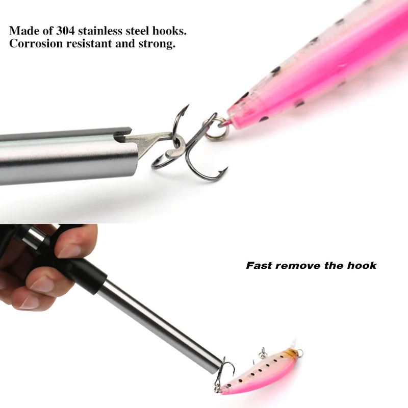 

Easy Fish Hook Remover Portable Easy Hook Remove Tool Fish Hook Puller for Outdoor Fishing New 1Pcs Silver/Blue/Red/Yellow