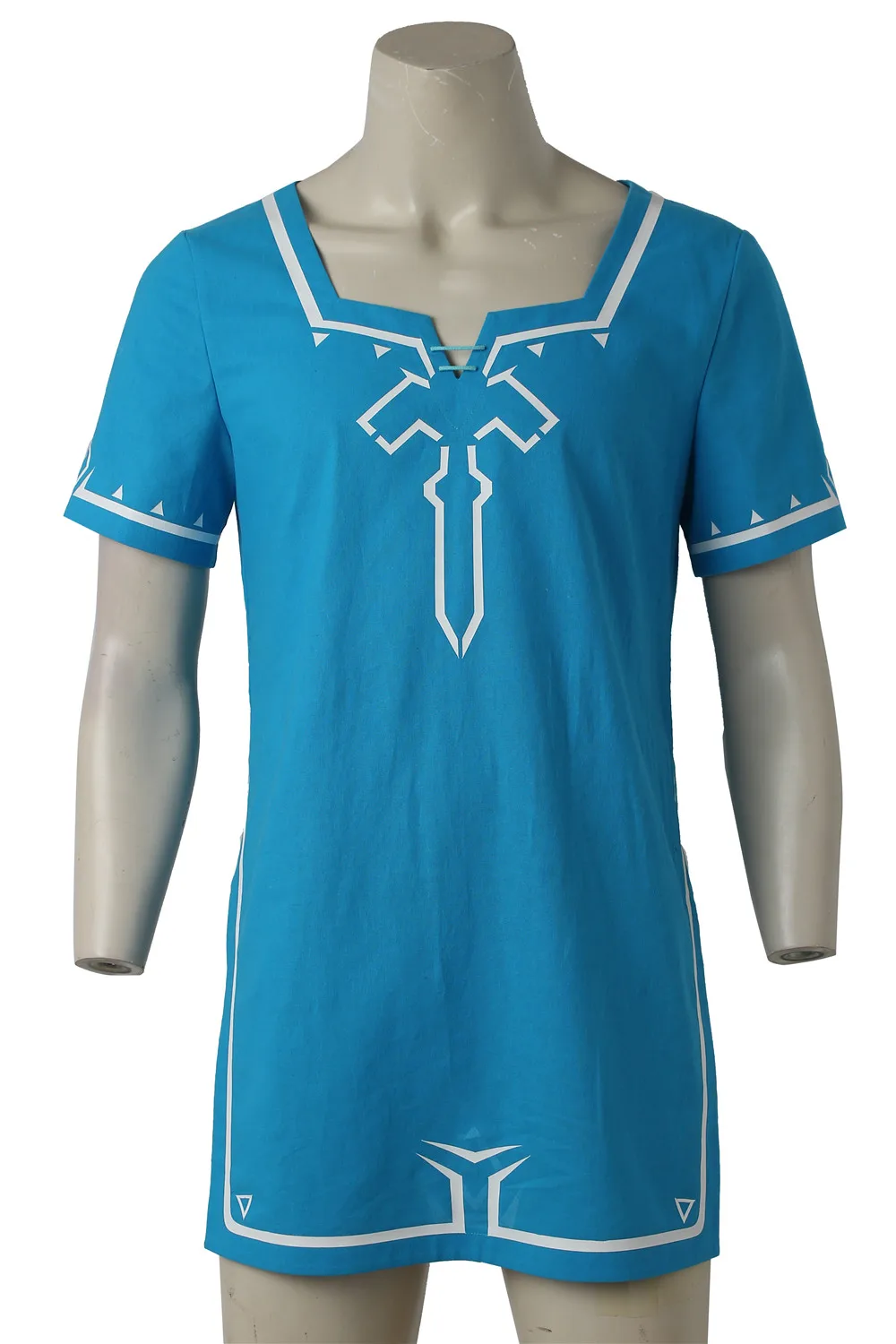 Blue shirt only Легенда о Зельде дыхание диких ссылку Косплей Костюм Аниме Униформа Хэллоуин Карнавал Косплей Взрослый мужской костюм косплей ONSEN - Цвет: Blue shirt only