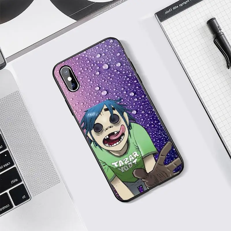 

Gorillaz British Virtual Band luxury Phone Case funda Tempered glass For iphone 5C 6 6S 7 8 plus X XS XR 11 PRO MAX