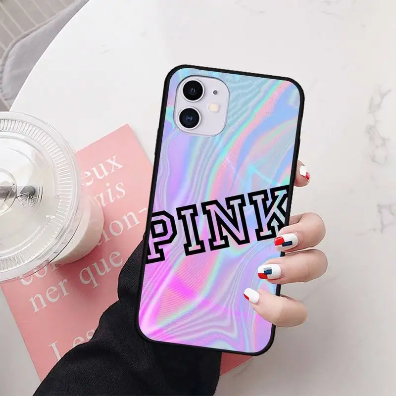 Чехол для iphone 11 розовый и брендовый чехол с принтом сделай сам чехлы PRO MAX X XS XR 4S 5S 6S