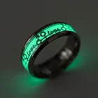 Светящееся любовное кольцо BAECYT из нержавеющей стали, ФЛУОРЕСЦЕНТНОЕ кольцо для пары, 2021, новое модное ювелирное украшение, подарок для парня