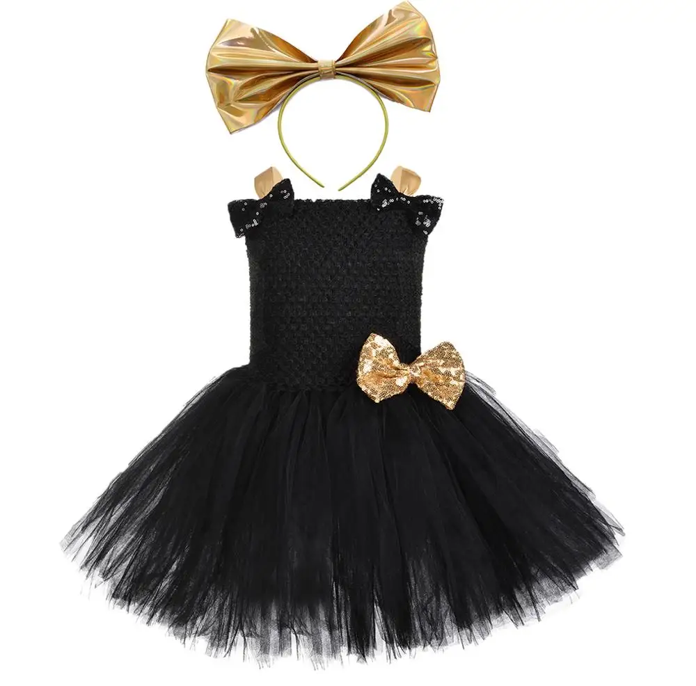 Halloween Angel Costume For Kids Girls Black Unicorn Birthday Party Tutu Dress Children Carnival Harajuku Novel Outfit Clothes |