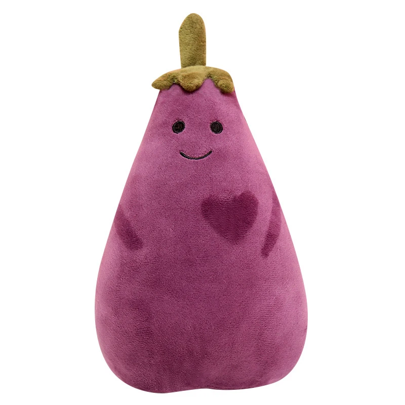 

Cute Kids Baby Plush Toy Eggplant Stuffed Plant Doll Kawaii For Children Boys Girls Gift High Quality Eggplant-shaped Pillow Toy