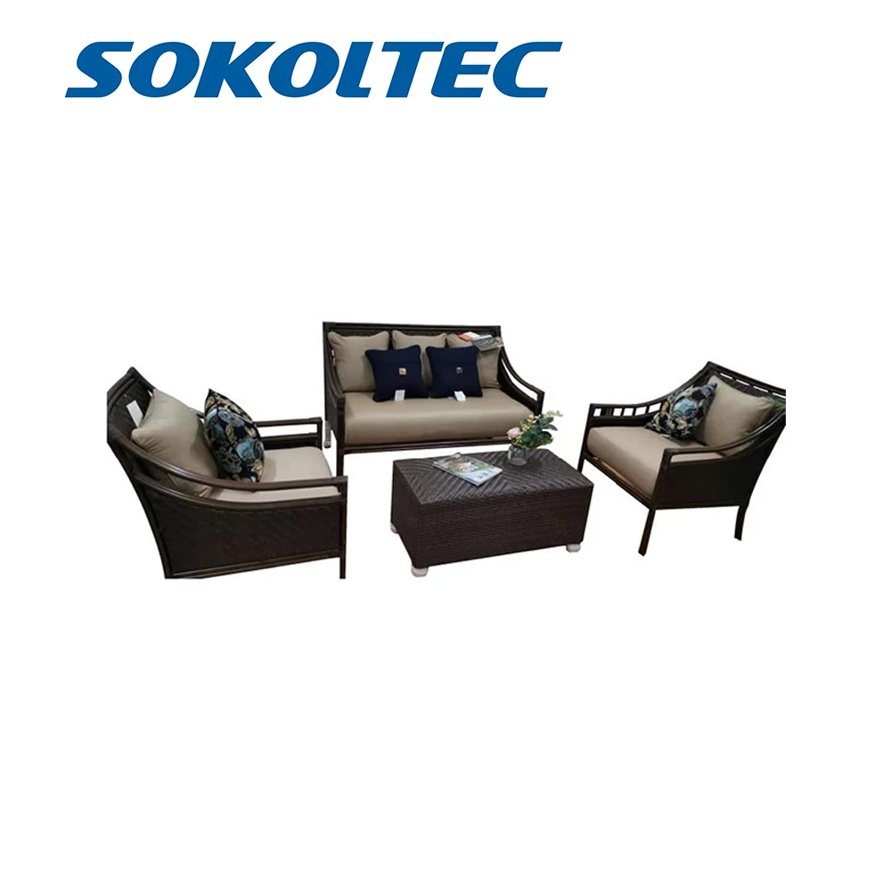 SOKOLTEC высококачественные наружные секционные столы оправа из тикового дерева
