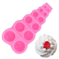 silicone cake model multi size pearl ball shape mould cake decorating tool chocolate fudge mold kitchen diy baking accessories