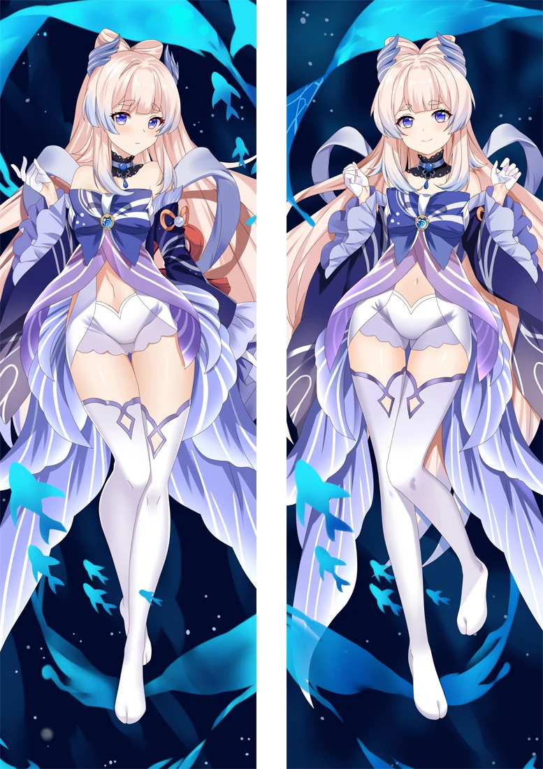 

Sangonomiya Kokomi Dakimakura Cover Beauty Purple Eyes Genshin Impact Pillow Case Hugging Body Pillow Cover