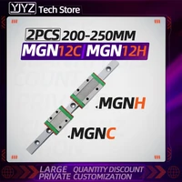 mgn12 cnc 12mm miniature linear rail guide1pcs mgn12 l200 250mm2pcs mgn12h or mgn12c for 3d printer