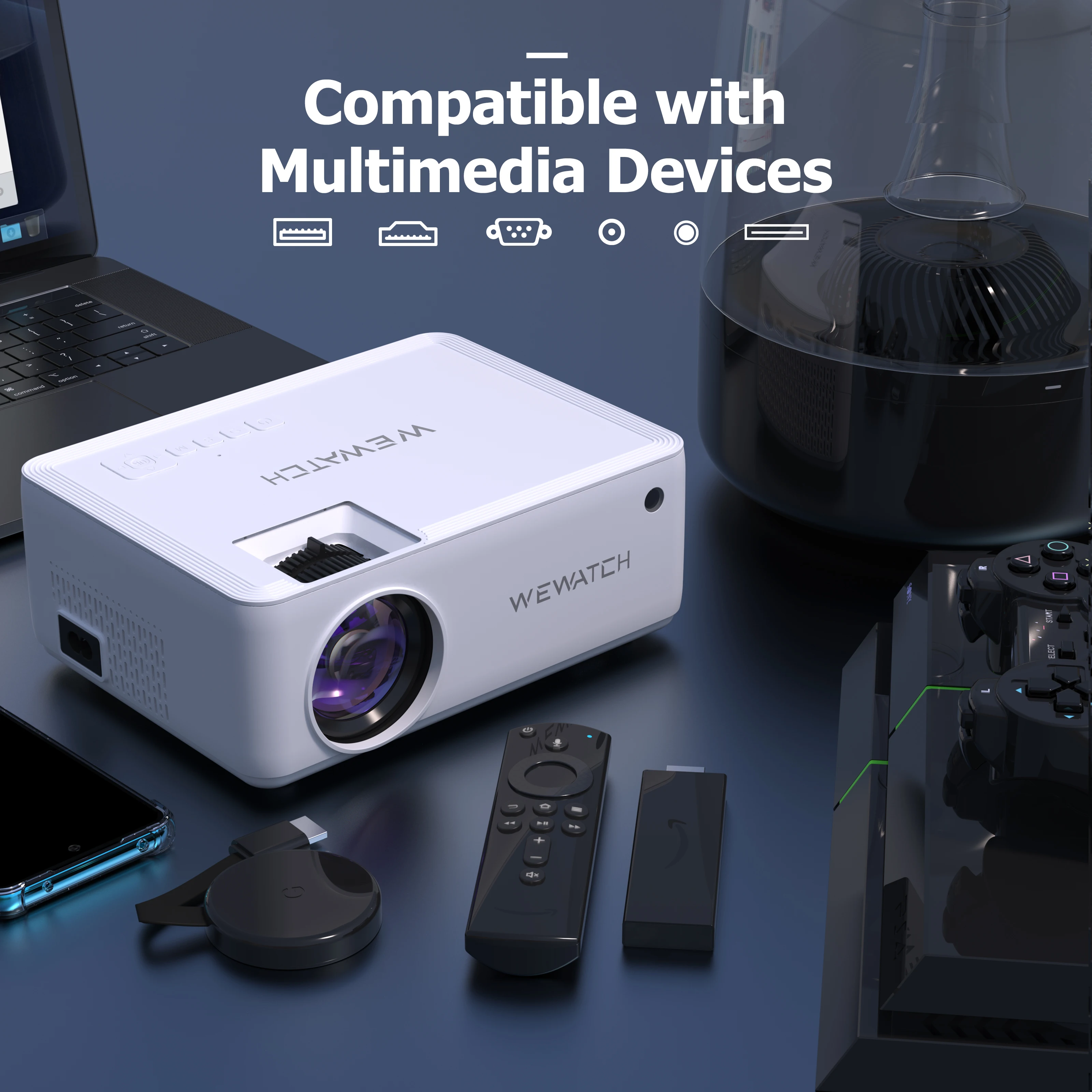 WEWATCH V10 5500Lumens LED Portable Projector Native 1024*720 HD 1080P Supported Home HDMI USB Mini Outdoor Movie Proyectors |