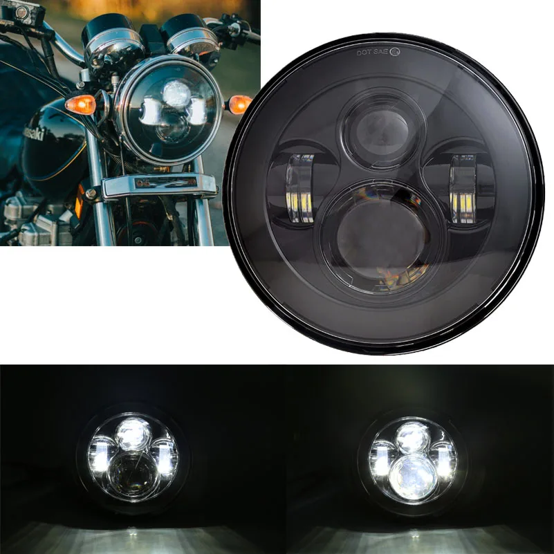 

7 inch LED Motorcycle Headlight Halo DRL Light For Harley Motor Rod FatBoy Heritage Softail Slim Deluxe Switchback Road King