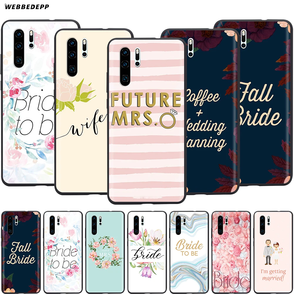 Webbedepp с цитатой Bride To Be чехол для Huawei P8 P9 P10 P20 P30 Lite Pro P Smart Z 2019 Mini|Бамперы| |