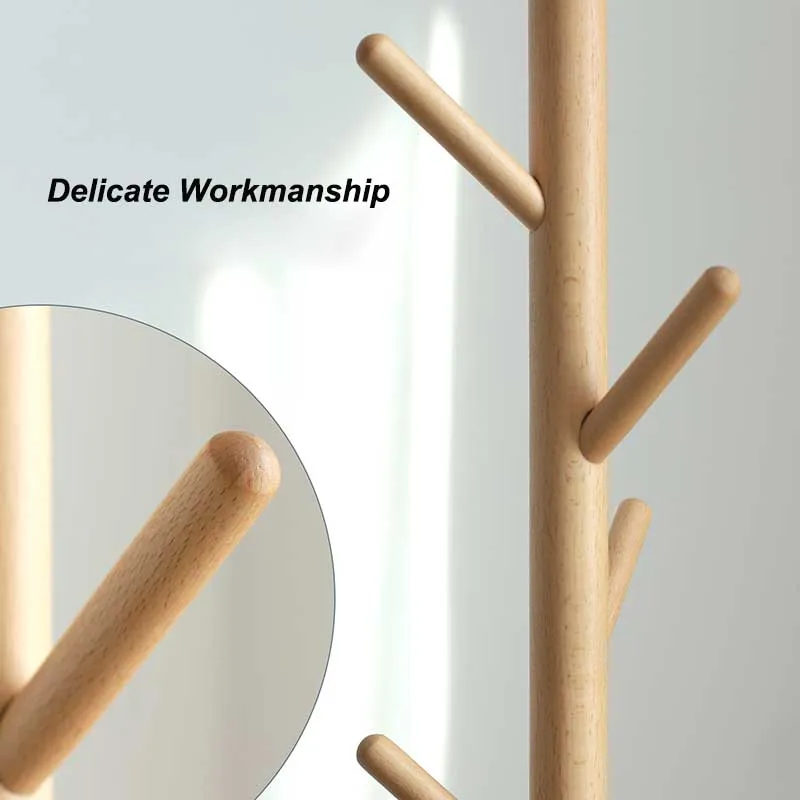 Напольная вешалка для пальто креативная современная домашняя мебель из Букового