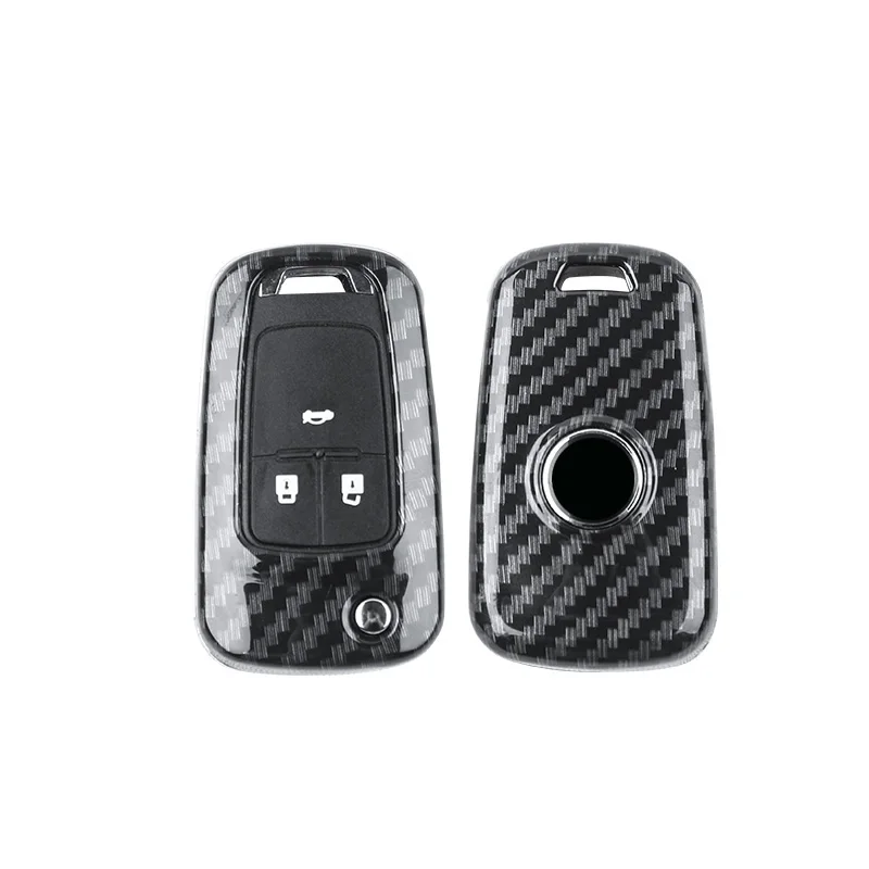 

Carbon Fiber ABS Car Key Case For Chevrolet Cruze Aveo Trax Opel Astra Corsa Meriva Zafira Antara J Mokka Insignia For Buick
