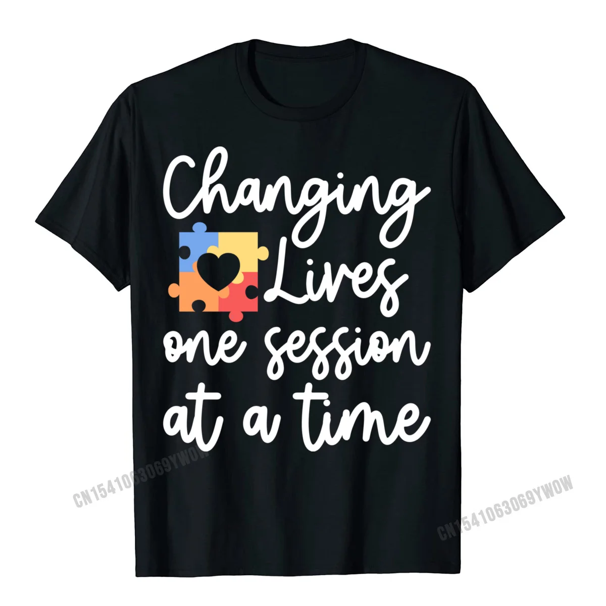 

Changing Lives One Session At A Time Aba Bcba Therapist Gift Anime Manga Men Casual T Shirts For Male Harajuku Cotton T Shirt