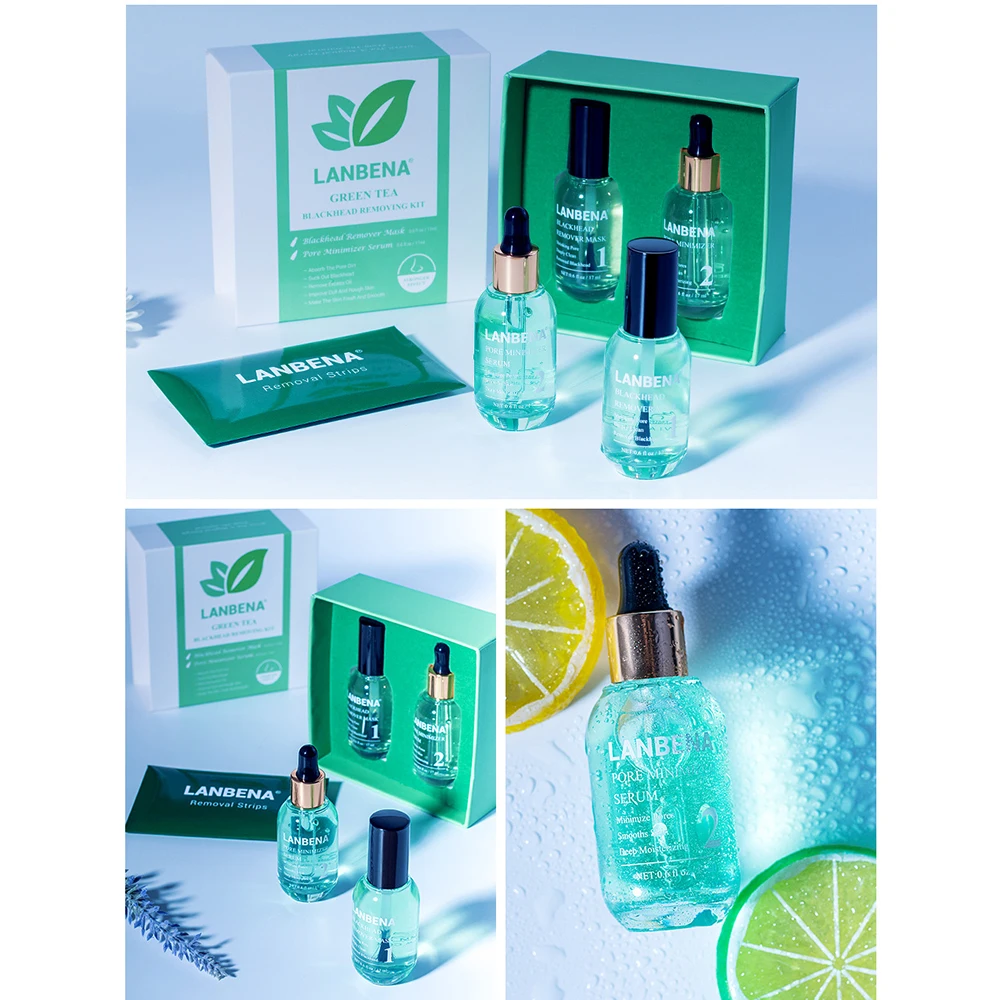 

LANBENA Face Serum Blackhead Remover Deep Cleaning Shrinking Pore Purifying Acne Treatment Essence Smoothing Beauty Skin Care