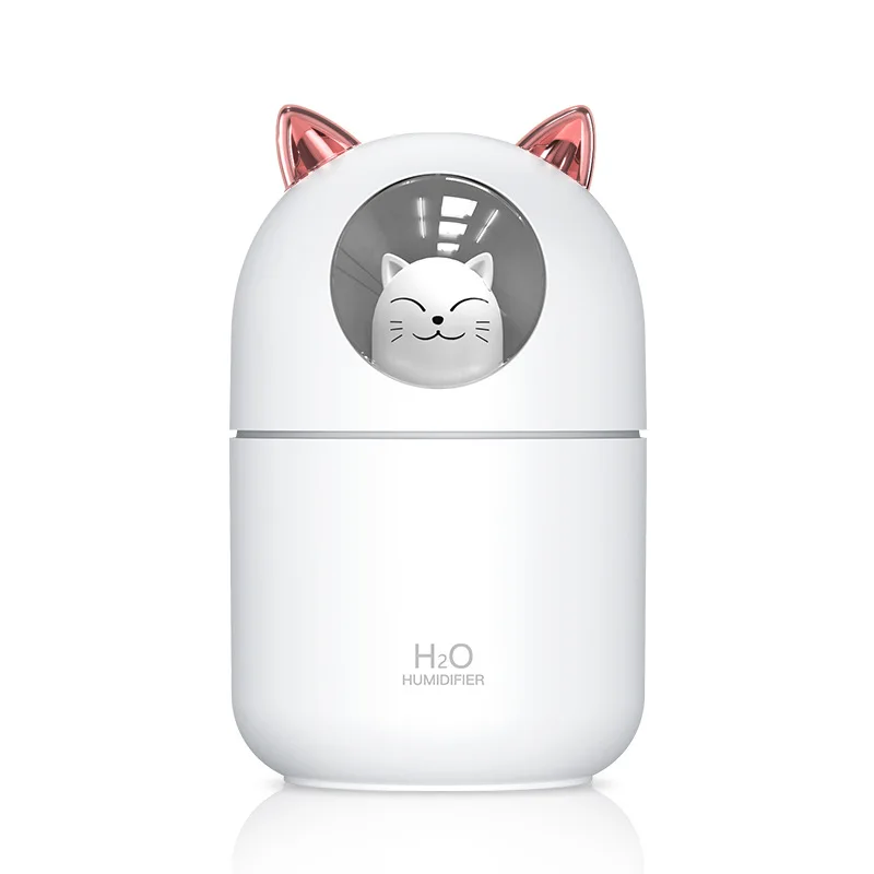 Air Humidifier 300ML Cute Rabbit Ultra-Silent USB Aroma Essential Room Car LED Night Lamp Purifier Mist Maker Fresher | Бытовая техника