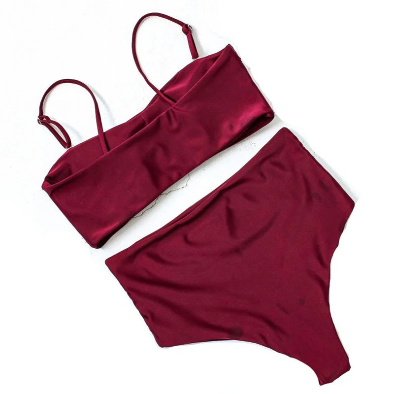 

New Sexy Stripped Bikini Women Swimsuit Backless Padded Bathing Suit S-XL Girl High Waist Push Up Swimwear Micro Bikini Set
