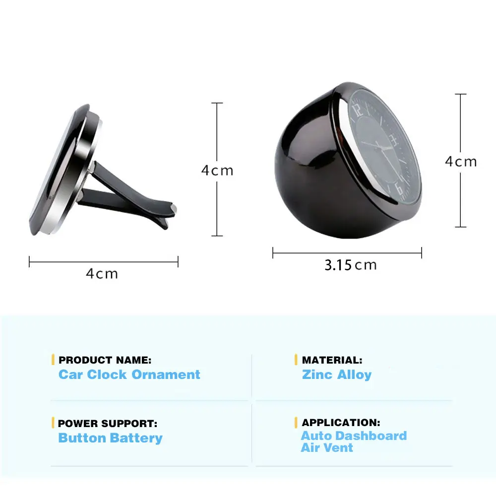 Часы с логотипом автомобиля кварцевые часы украшение салона для Volvo XC90 S60 V40 XC60 V50