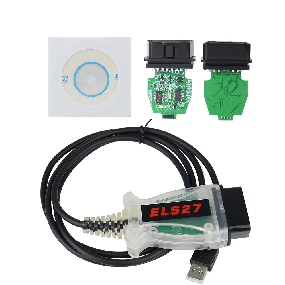 Красный V2.3.8 OBD2 считыватель кода ELS27 FORScan работает для зеленого PCB FTDI чип+ PIC24HJ128GP лучше, чем ELM327 - Цвет: Красный