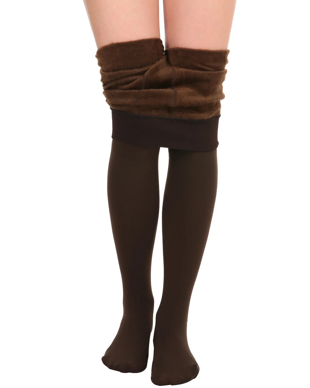 

WILK cotton pants plus velvet thick warmth leggings women high waist yoga long trousers belly breathable socks