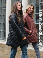 toppies 2021 new ladies parkas warm autumn fashion outwear casual jackets solid tops women loose coat
