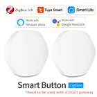 Умный выключатель Tuya Zigbee, беспроводная кнопка для умного дома, дистанционное управление, несколько сцен связи, мини-кнопка, работает с Alexa Google Home