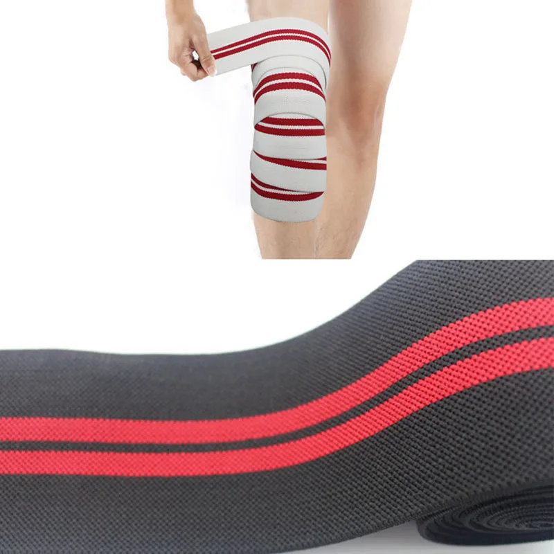 

1pc Elastic Bandage Weight Lifting Sport Knee Support Kneepads Brace Knee Wraps Support Training Equipment Accessories for Gym
