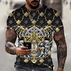 Футболка мужская унисекс, модная тенниска с 3d принтом в стиле ретро, Механический Стиль, европейский размер