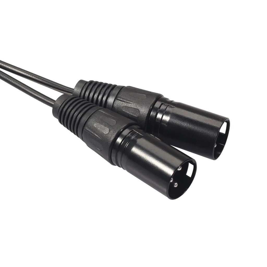 Двойной RCA штекер на двойной XLR папа 3 Pin Amp миксер Микрофон Кабель 1 5 м аудио кабель