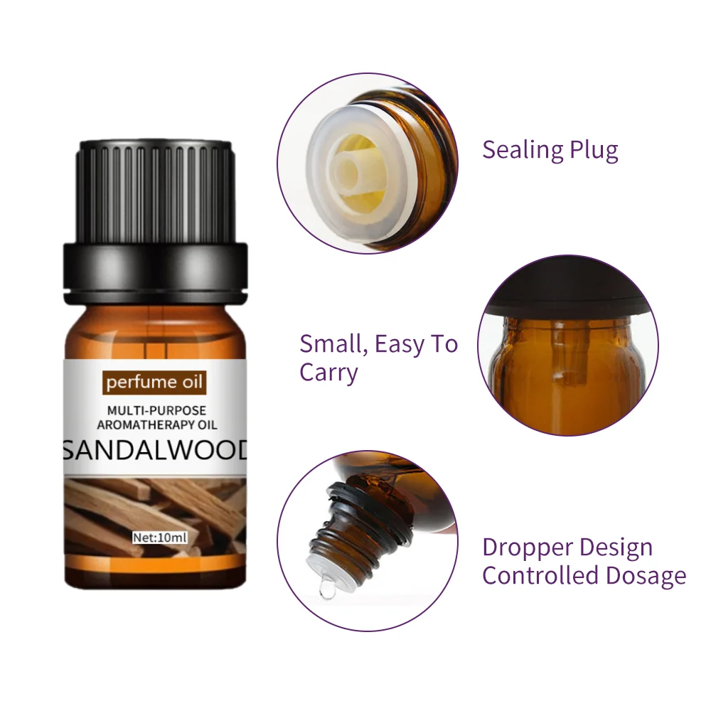 Сандаловые духи масло ароматические эфирные масла 10 мл для увлажнителей аромат