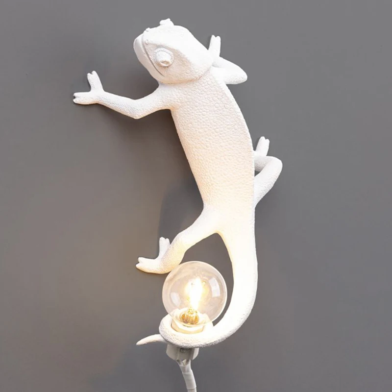 

Chameleon Lamp Bedroom Resin Chameleon Desk Lamp Bedside Light Wall Sconce GR5