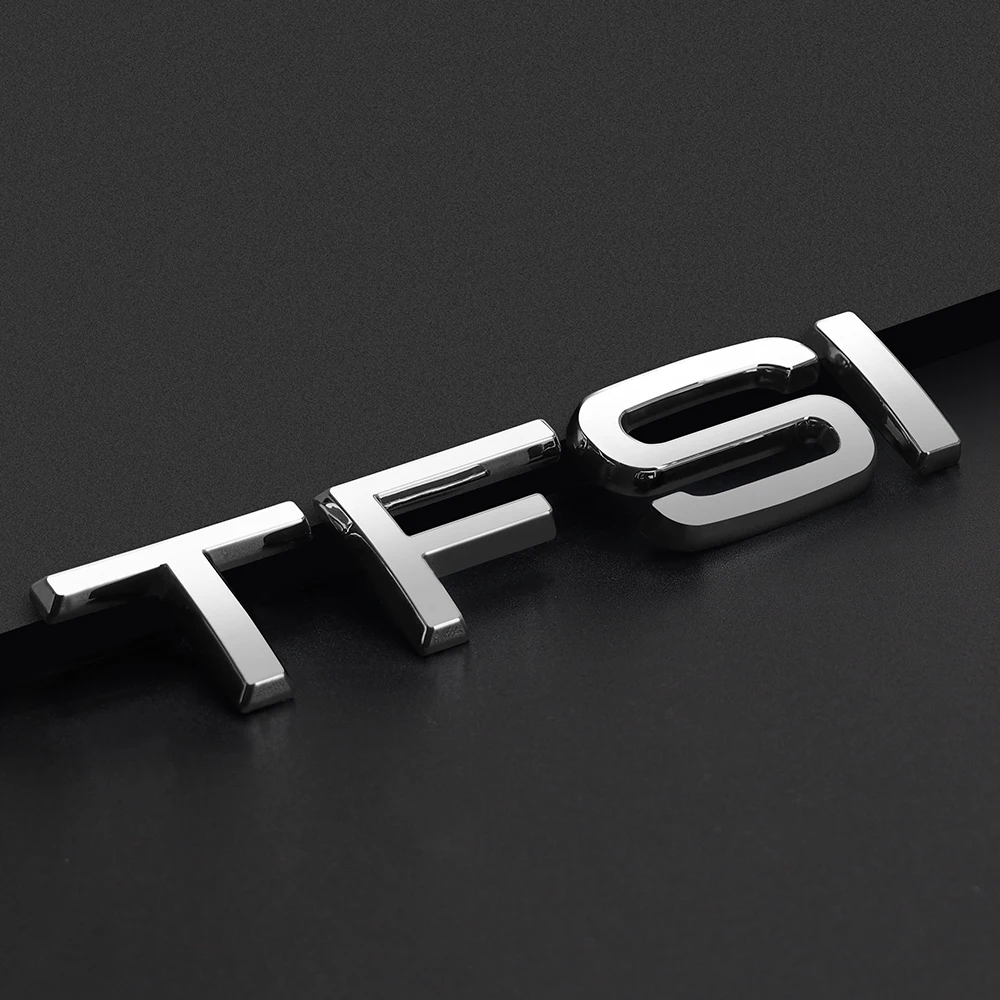 TFSI A3 A6 A6L A8L с буквенным логотипом наклейка на багажник автомобиля Металлическая