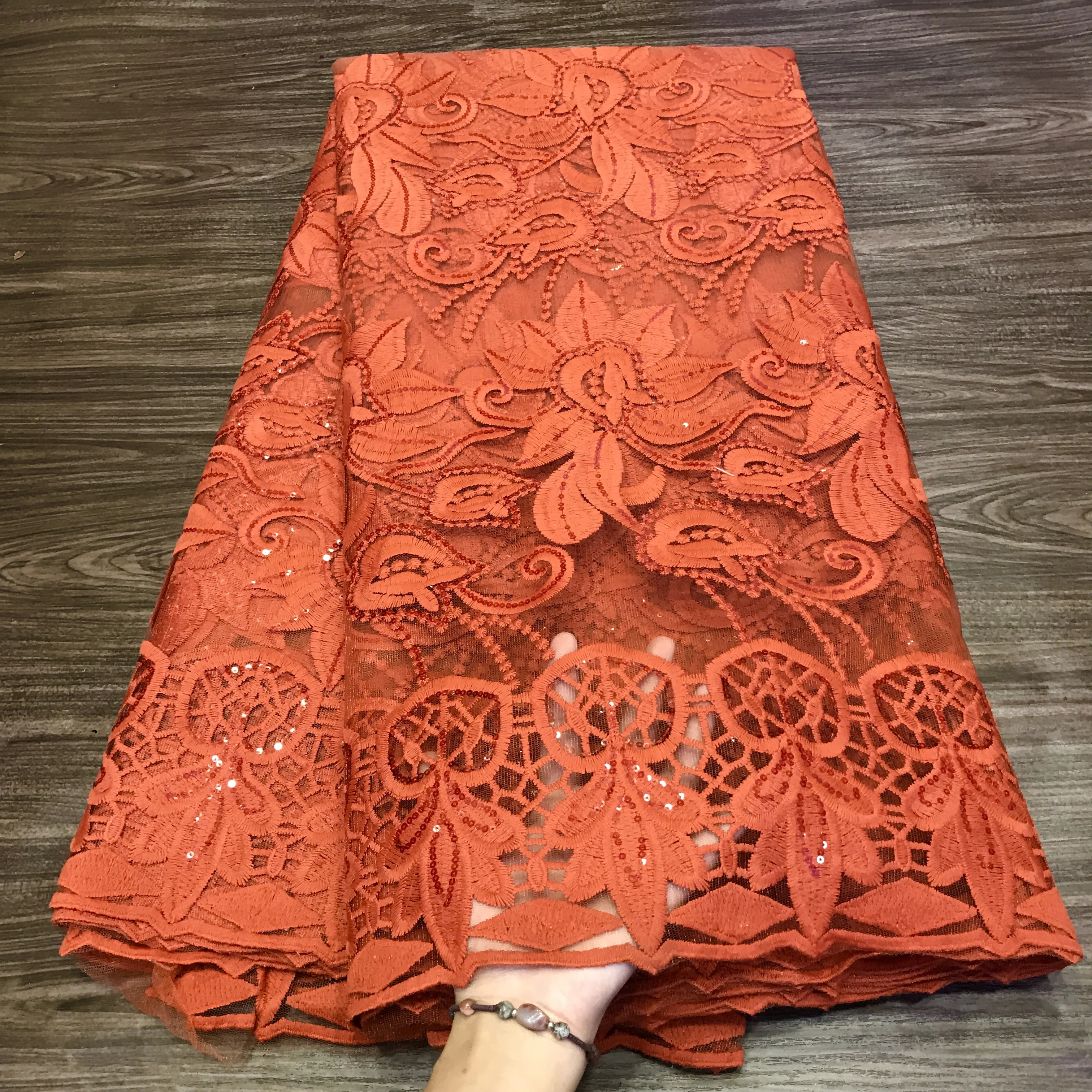 Белая нигерийская кружевная ткань африканская 2020 Высококачественная