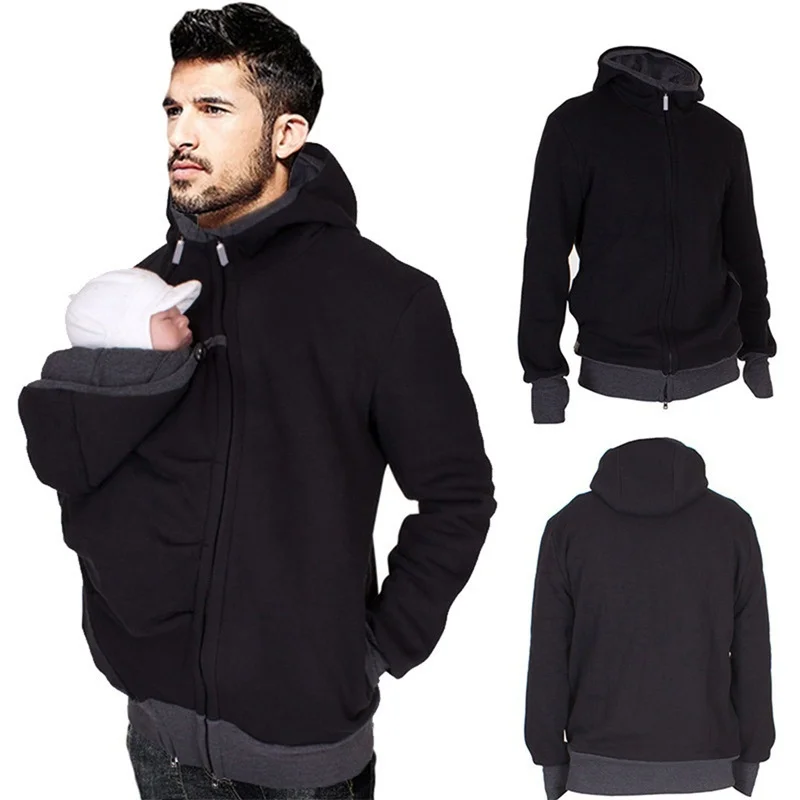 

Multifunctional Father Kangaroo Sweater Autumn And Winter Men's Sweater Coat