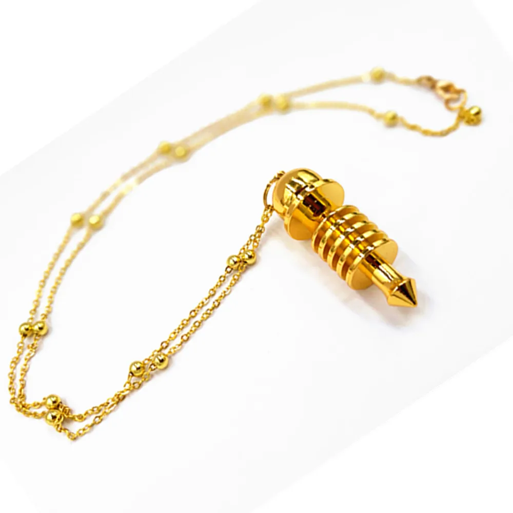 Ожерелье кулон точка маятник Колонка для исцеления чакр с помощью рейки