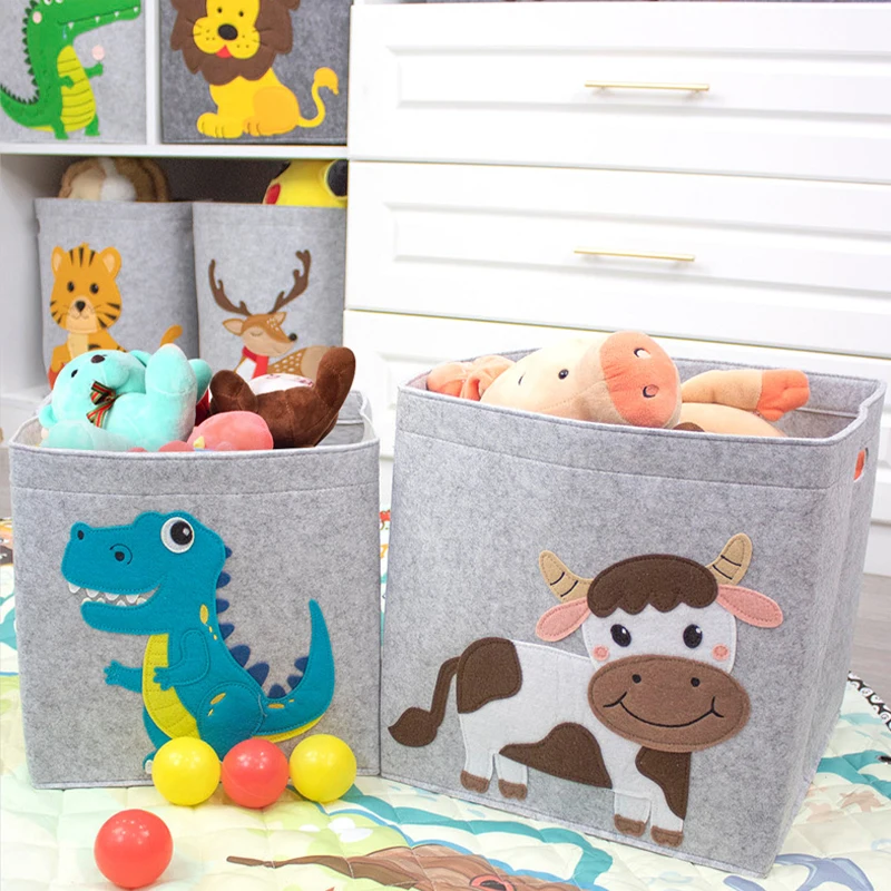 

Felt cloth Light gray clothes Storage Box Folding Cube Lattice cabinet Drawer Organizerfor Children Toys Sundries Organizer boxe