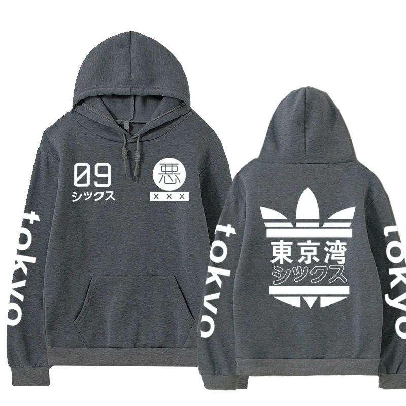 

New Japan Street Tokyo Bay Hoodie Men/Women Pullover Sweatshirt Casual Hip Hop Unisex Streetwear Kpop Couple Harajuku Tee Tops
